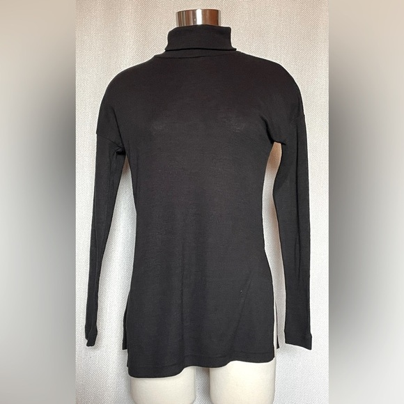 J. Crew Tops - J Crew Vintage Fleece black turtleneck